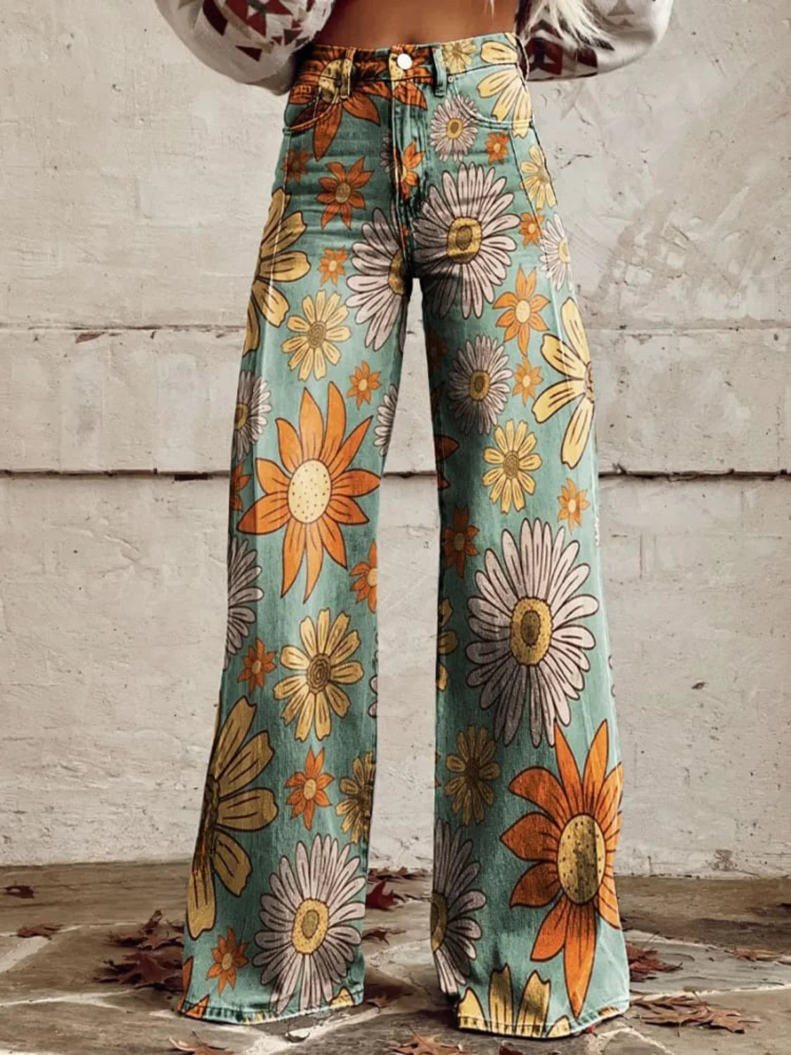 Valerie | Floral Wide-Leg Pants