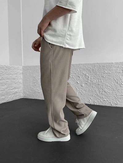 Mike | Ribbed Straight Pants