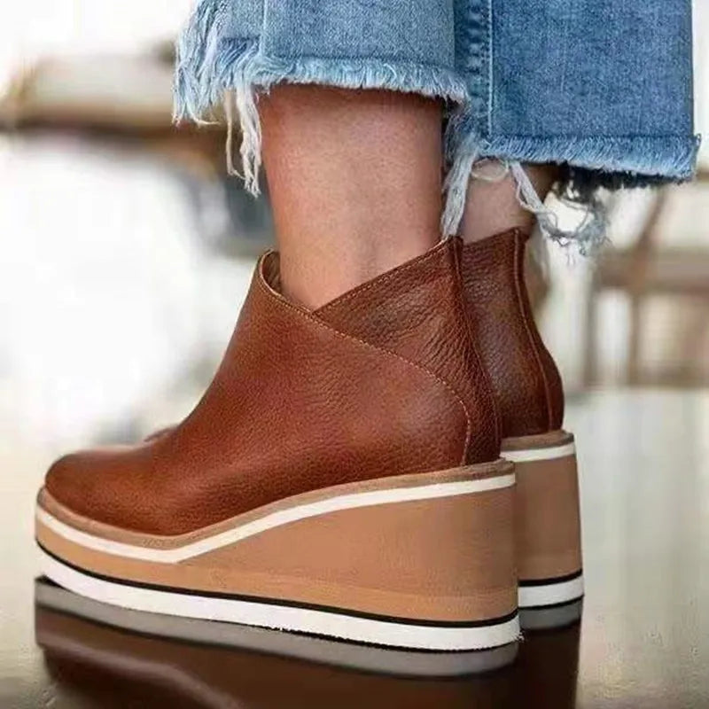 Janet | Autumn Ankle Wedges