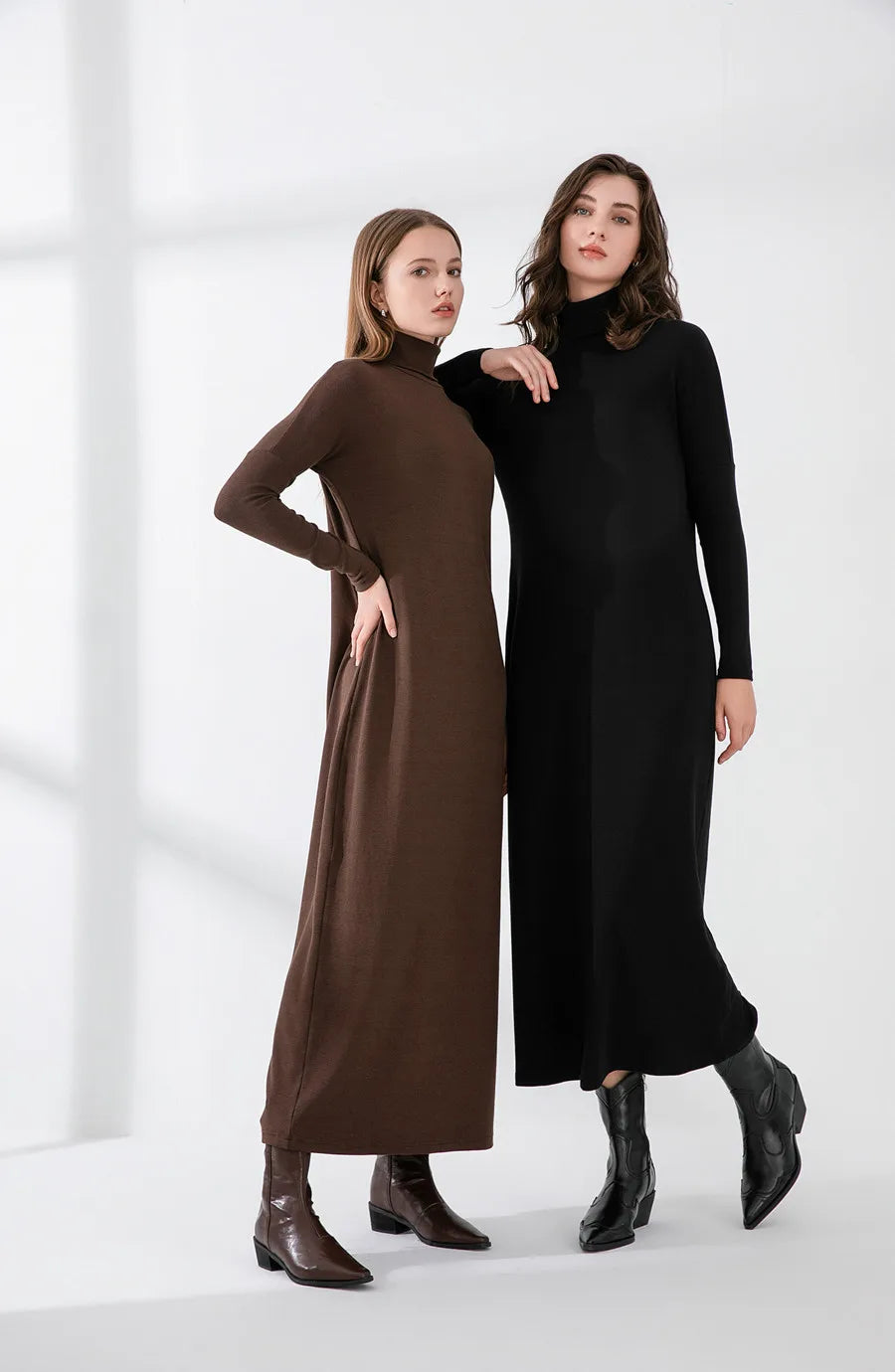 Martine | Turtleneck Maxi Dress