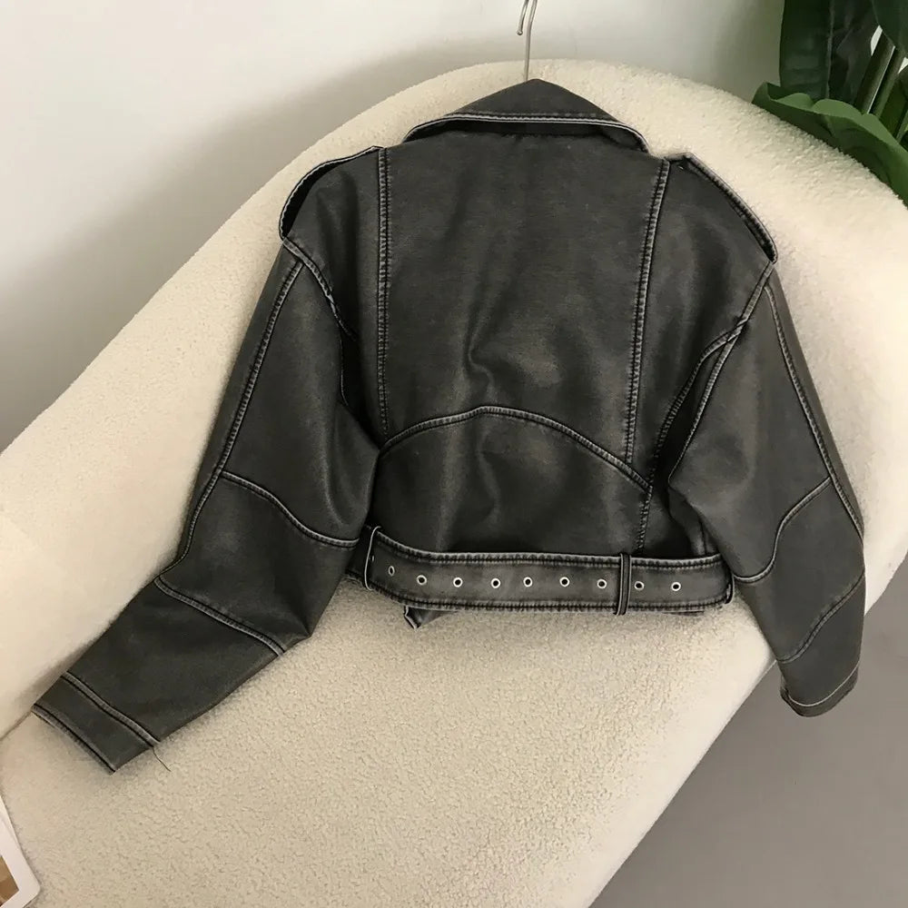 Judy | Chic Faux Leather Biker Jacket