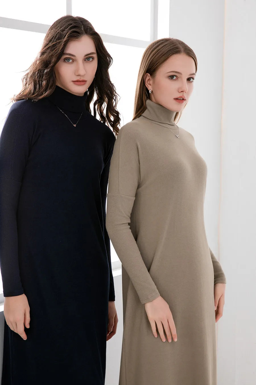 Martine | Turtleneck Maxi Dress