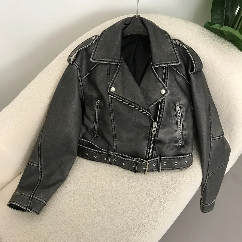 Judy | Chic Faux Leather Biker Jacket