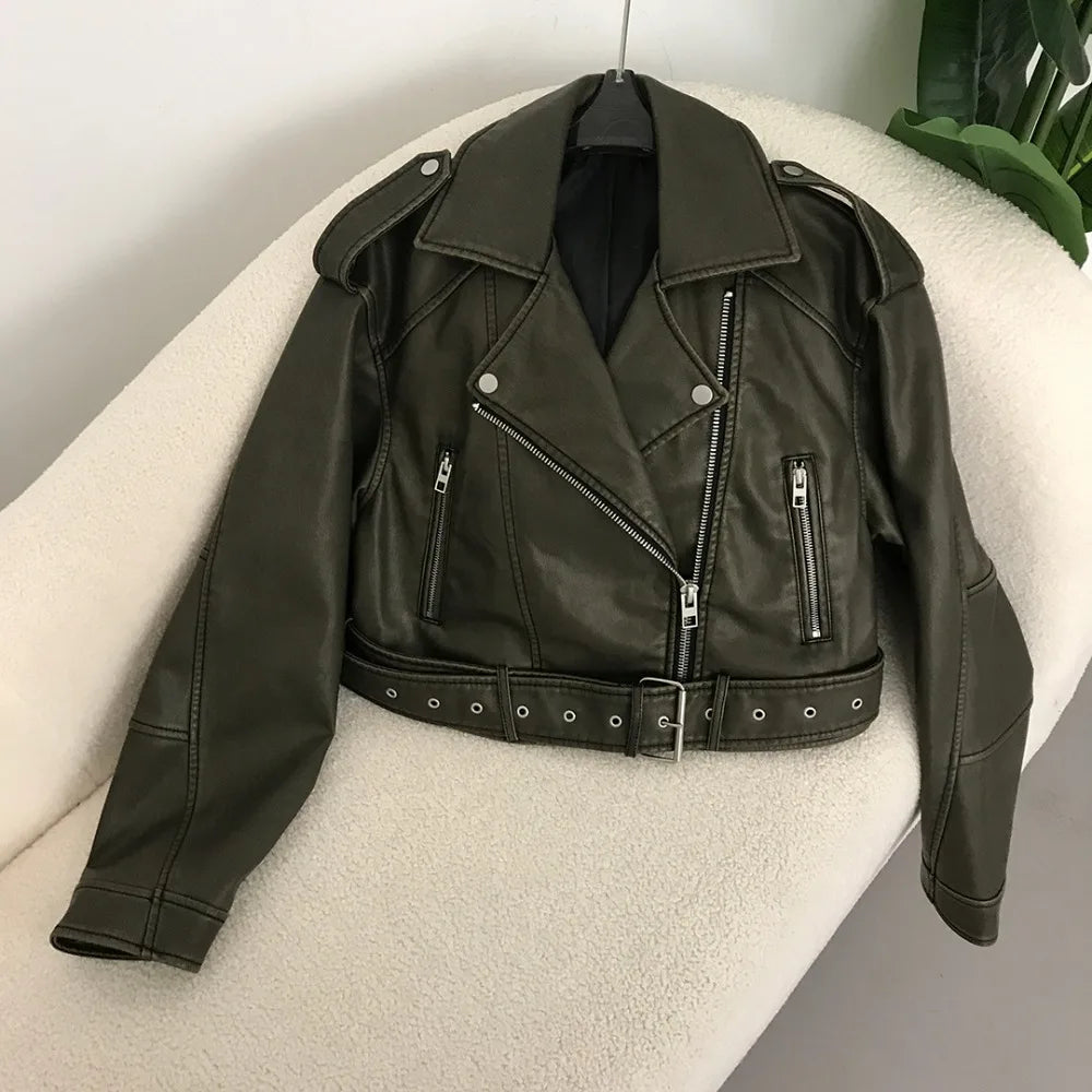 Judy | Chic Faux Leather Biker Jacket