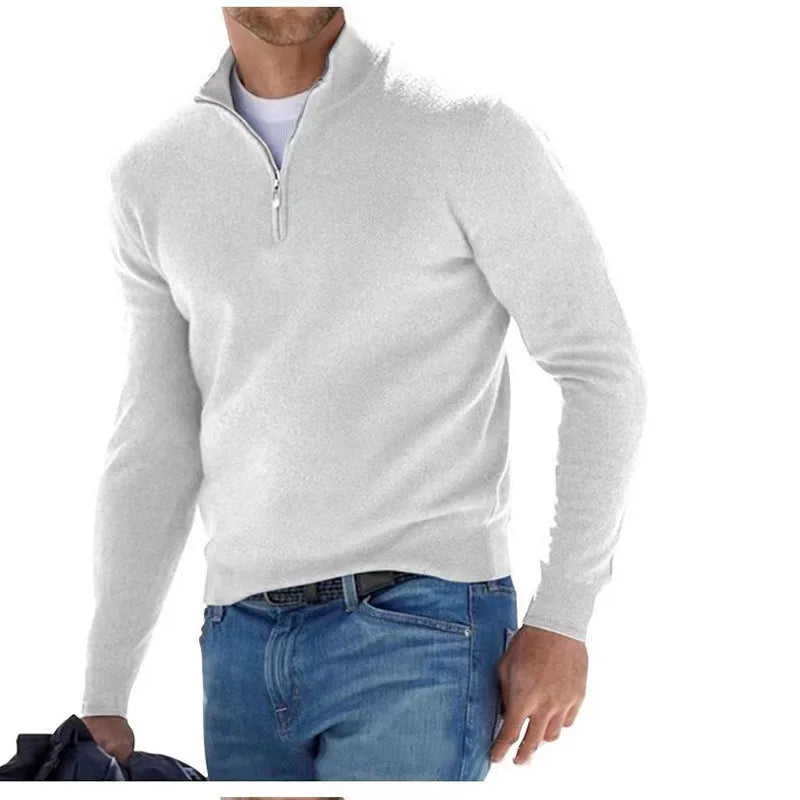 Thomas | Collar Zip-Up Sweater