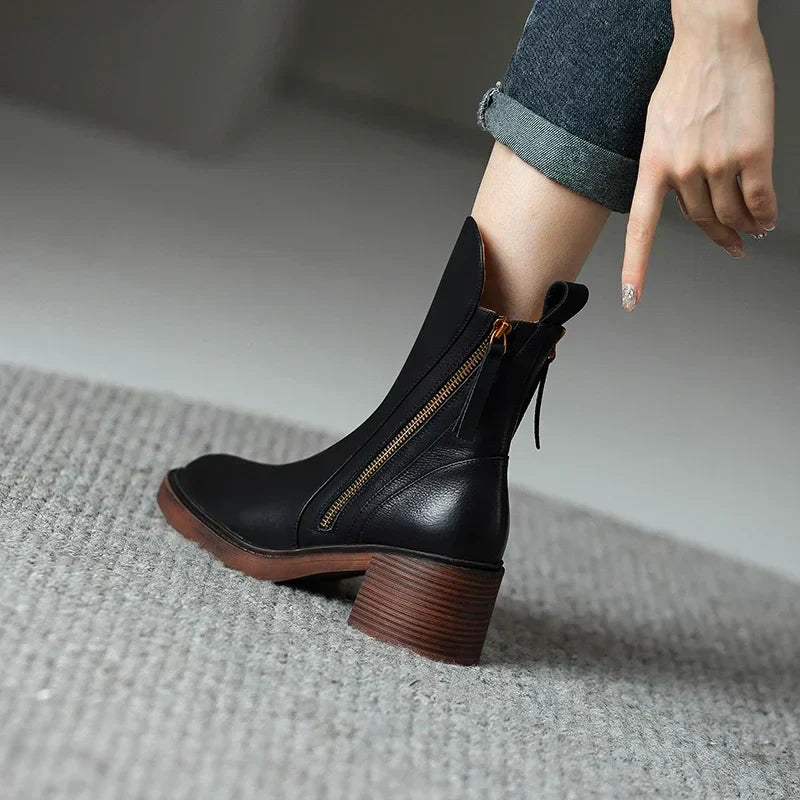 Kim | Vegan Leather Ankle Boots