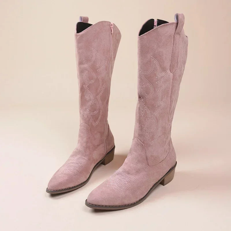 Charlotte | Embroidered Cowboy Boots