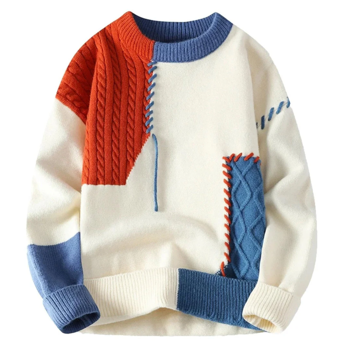 Adam | Stylish Patchwork Sweater