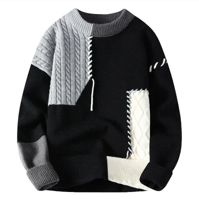 Adam | Stylish Patchwork Sweater