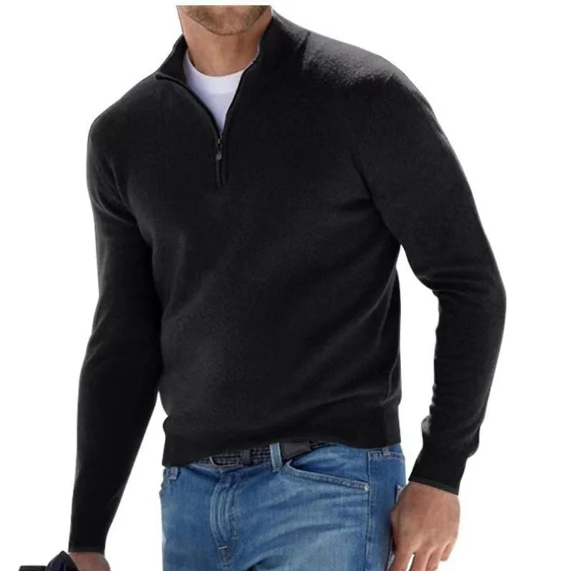 Thomas | Collar Zip-Up Sweater